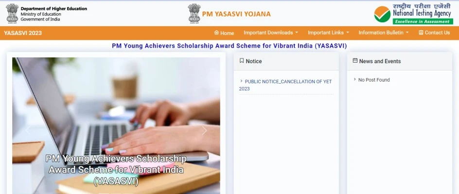 Pradhanmantri Yashasvi Yojana Online Apply